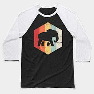 Retro 70s Elephant Baseball T-Shirt